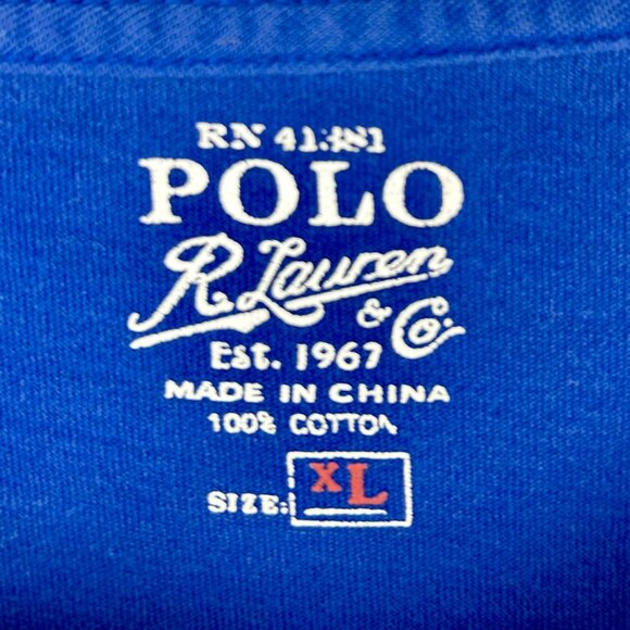 Polo Ralph Lauren 2 Pack T Shirts Men XL‎ Blue Gray Crew Neck Short Sleeves Pony - Picture 7 of 13